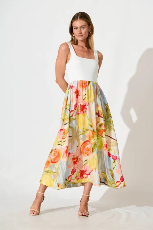 Momentum Maxi Dress in Multi Floral sold by St Frock