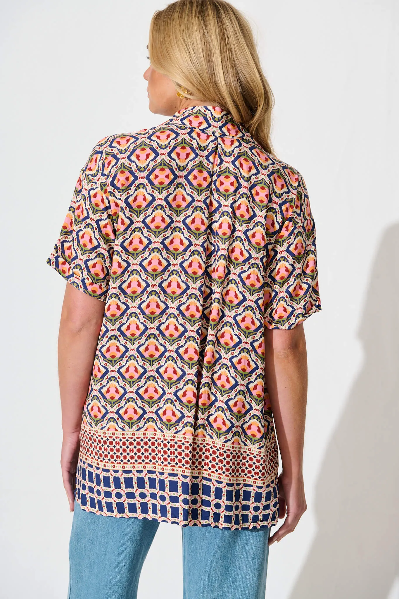 Mahlari Shirt in Multi Tile Print sold by St Frock product image thumbnail 3