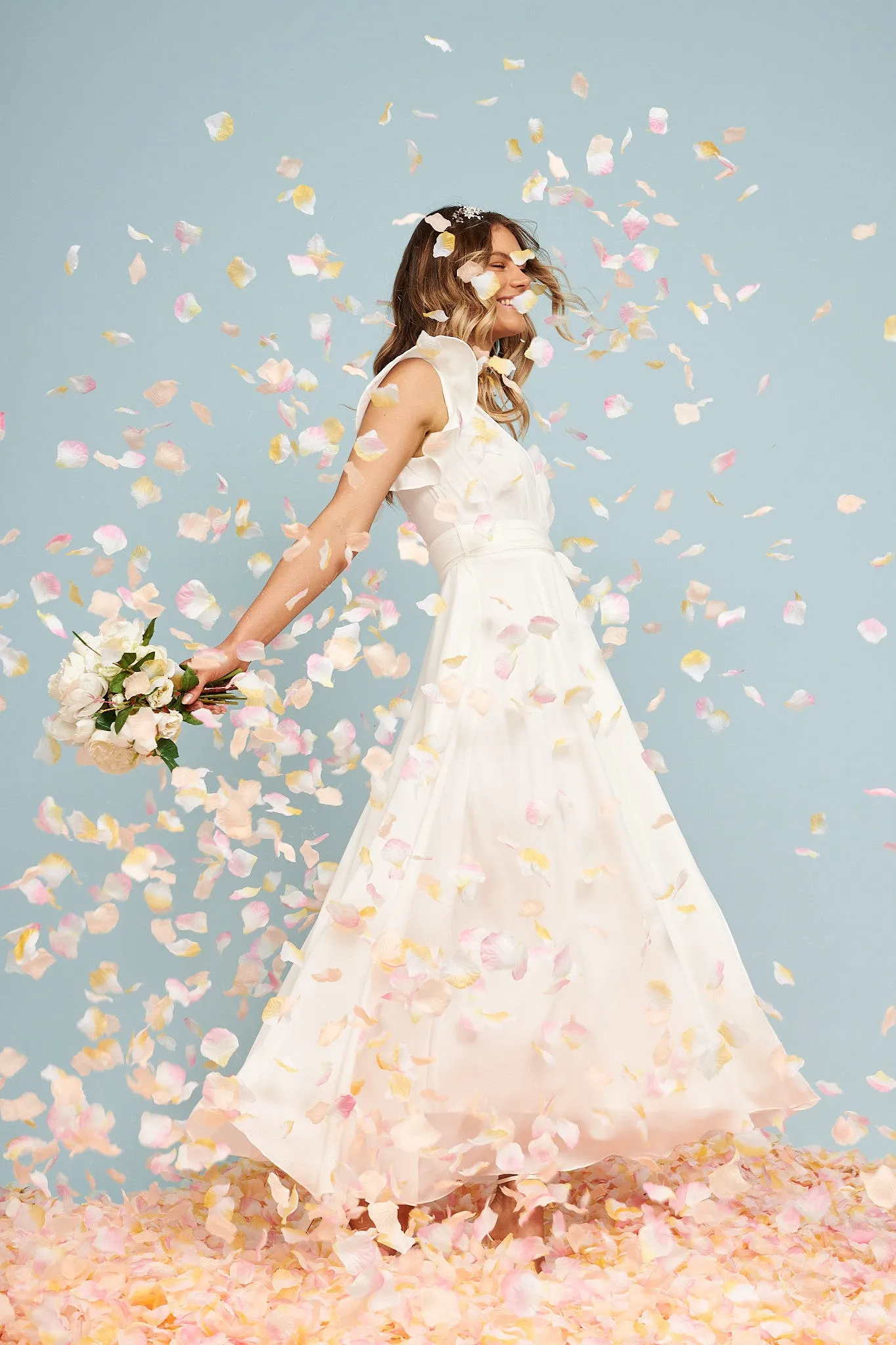 Wynter Maxi Dress in White Chiffon sold by St Frock product image thumbnail 5