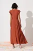 PRE ORDER Wynter Maxi Dress in Rust Chiffon sold by St Frock