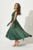 Wynter Maxi Dress in Green Chiffon sold by St Frock
