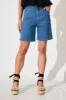 Payette Shorts in Mid Blue Denim sold by St Frock
