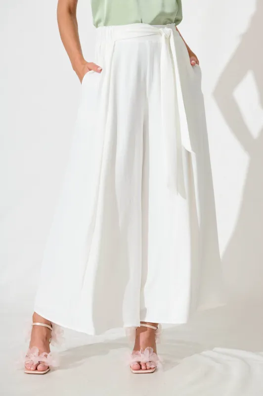 Page Pants In White sold by St Frock