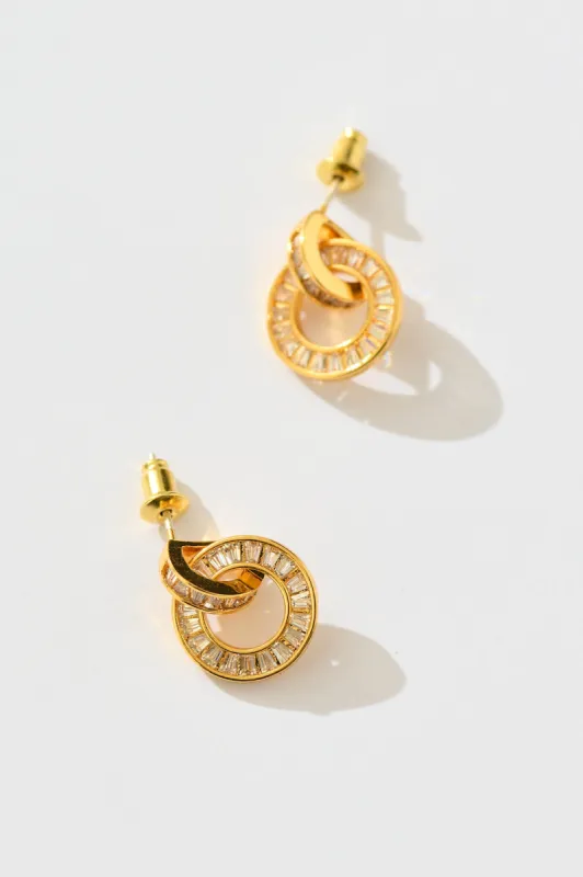 Zaya Earrings in Gold sold by St Frock