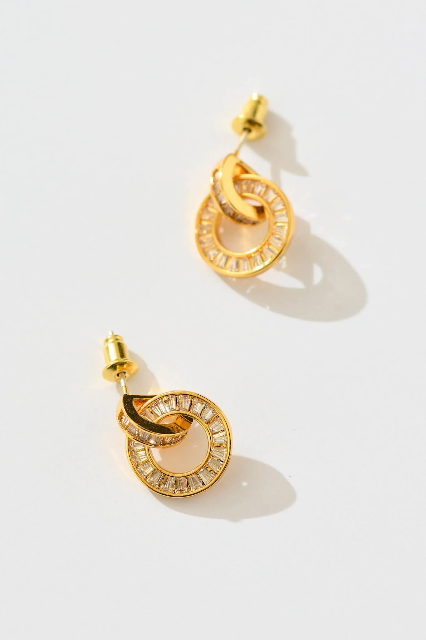 Zaya Earrings in Gold sold by St Frock