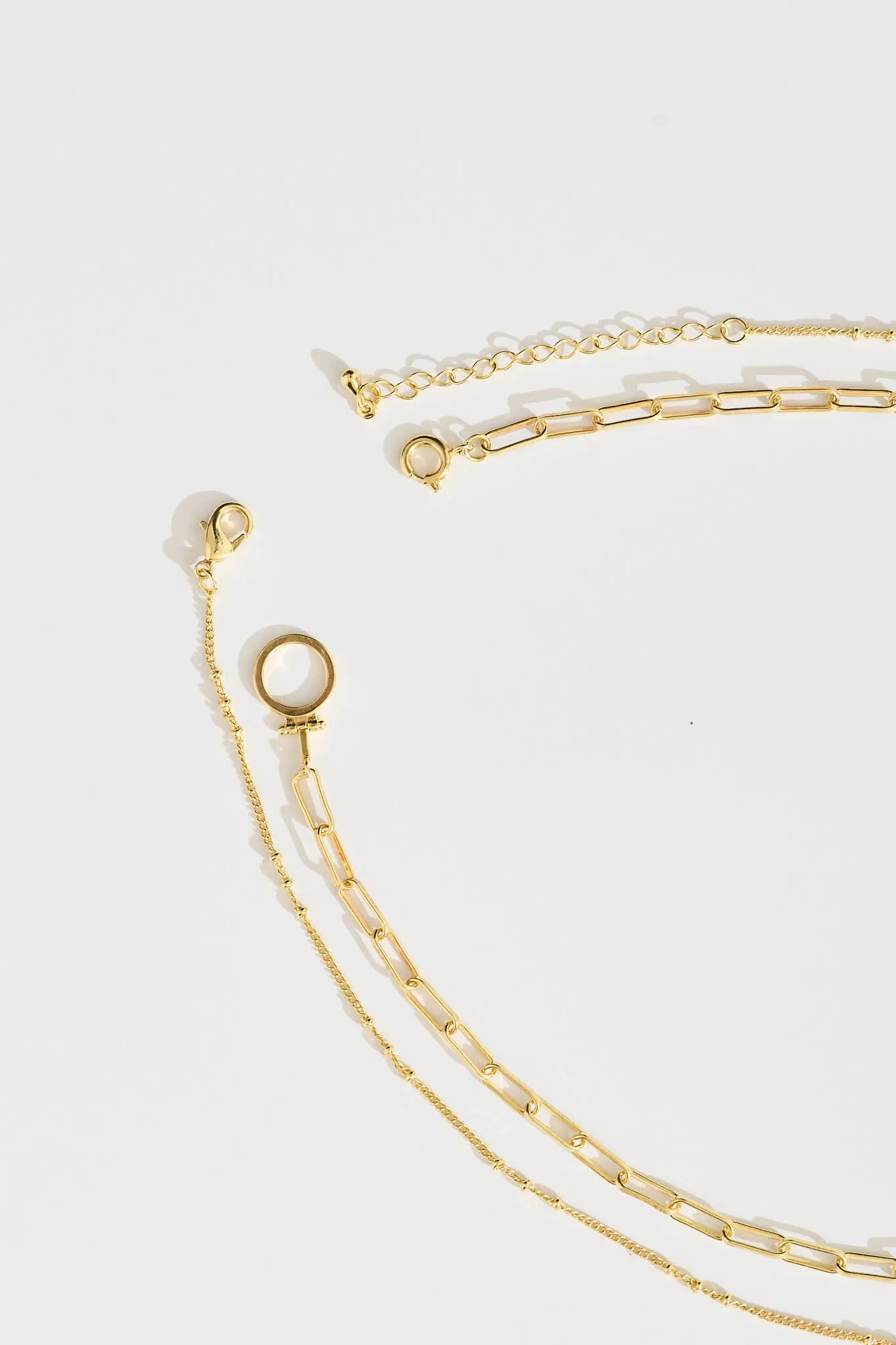 Emmeline Layered Necklace in Gold sold by St Frock product image thumbnail 4