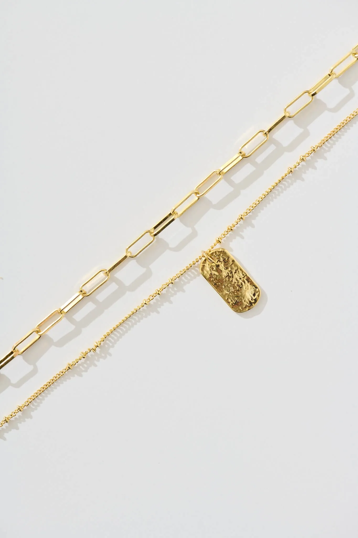 Emmeline Layered Necklace in Gold sold by St Frock
