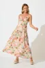 Tilda Maxi Sundress In Tropical Patchwork Print sold by St Frock