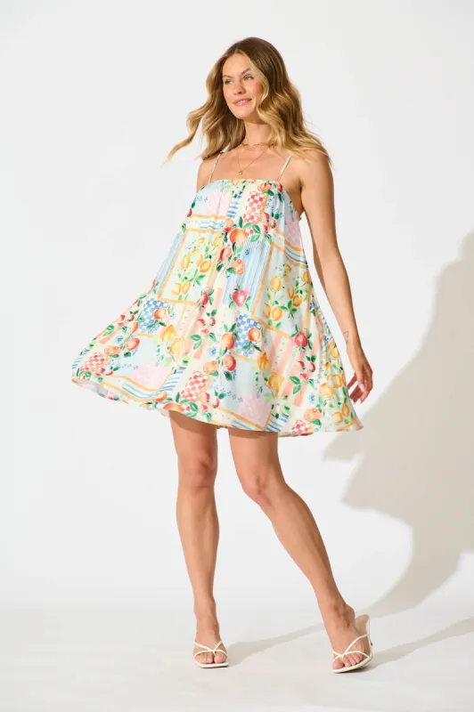 Camila Sundress in Multi Patchwork Print sold by St Frock
