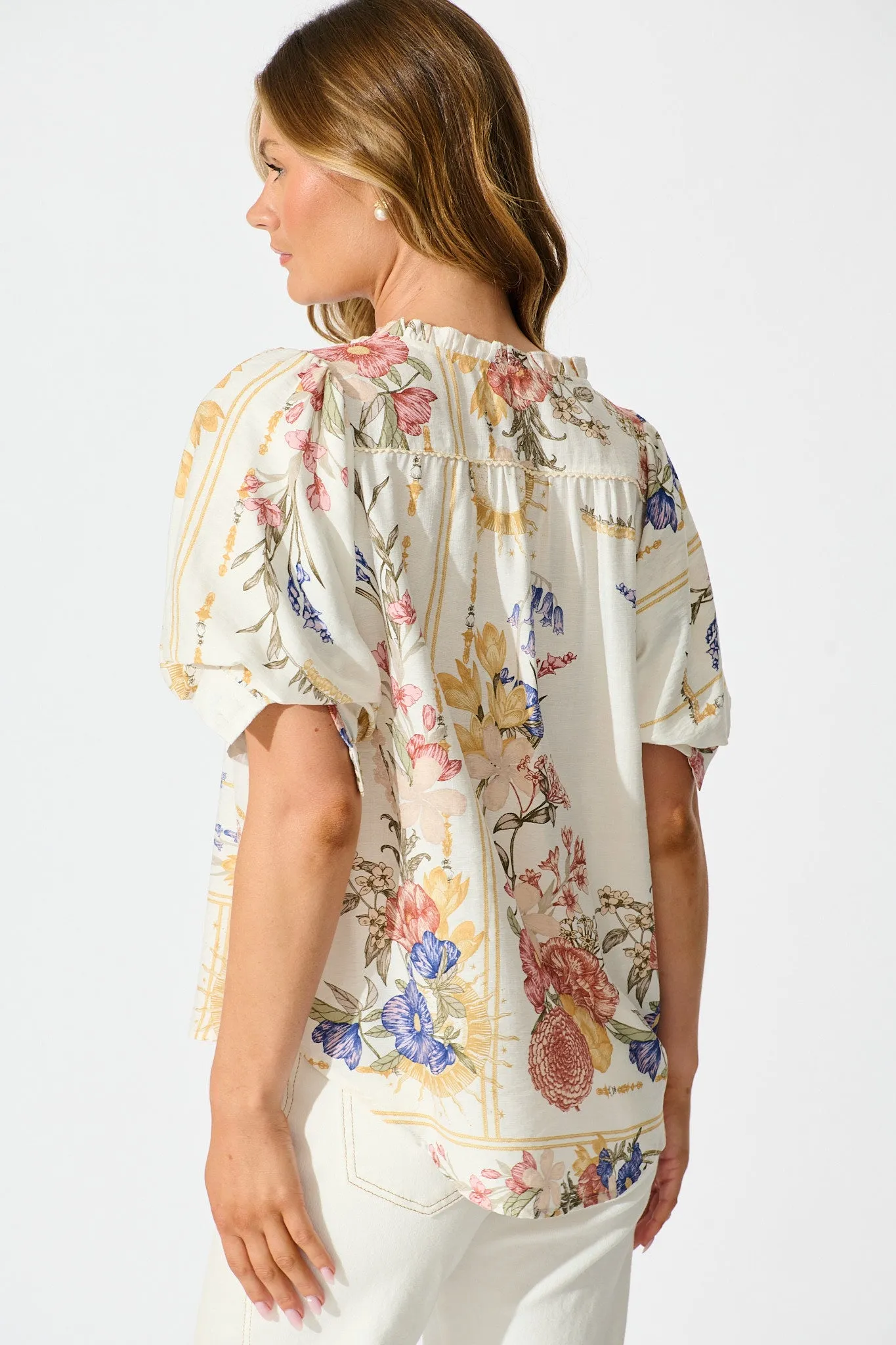 Jupiter Shirt in Vintage Floral Print sold by St Frock product image thumbnail 3