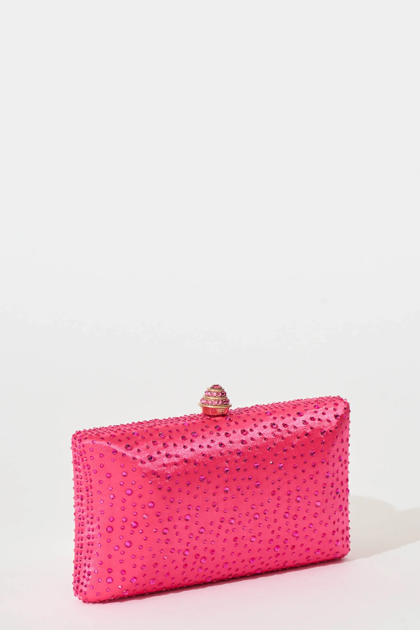 Sonia Clutch Bag in Pink Diamante sold by St Frock product image thumbnail 4
