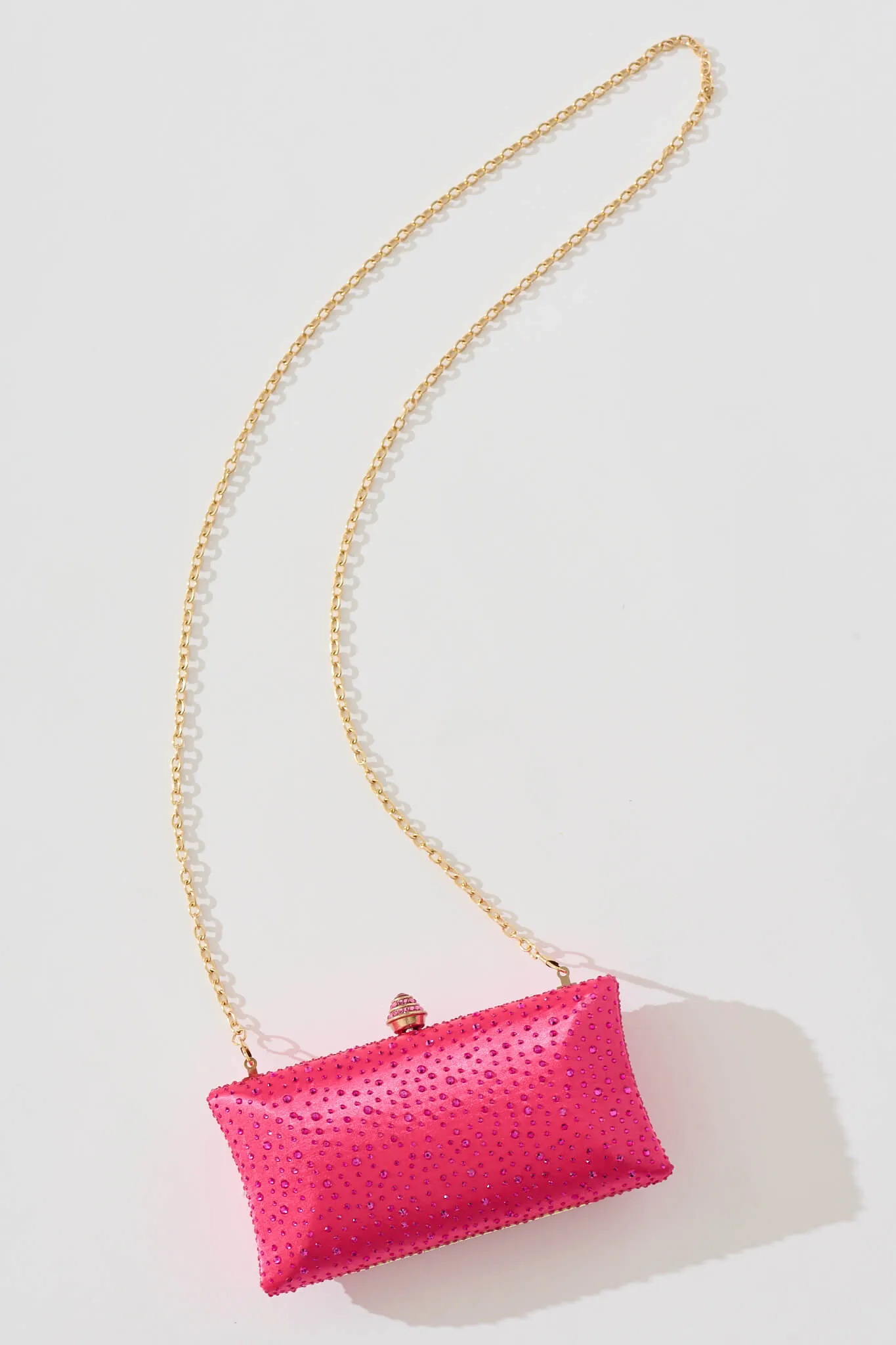 Sonia Clutch Bag in Pink Diamante sold by St Frock product image thumbnail 5