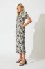 Azariah Maxi Dress in Black and Beige Swirl sold by St Frock