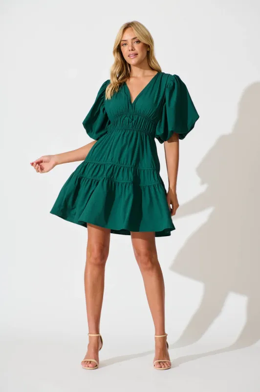 Amarini Dress In Emerald sold by St Frock