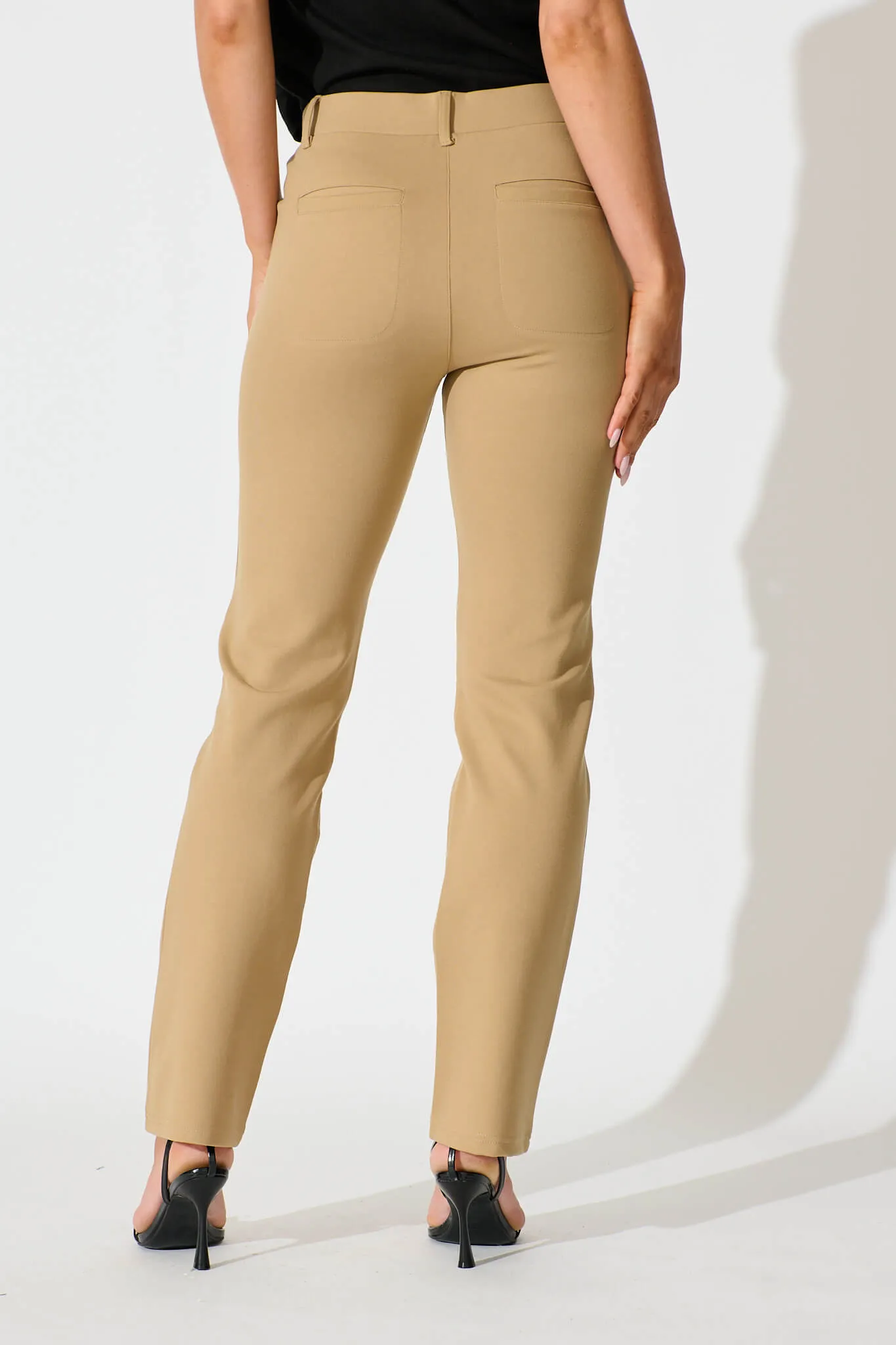 Workflow Stretch Straight Leg Pocket Pant in Caramel sold by St Frock product image thumbnail 3