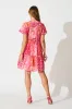 Adeline Shirt Dress in Multi Pink Patchwork sold by St Frock
