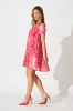 Adeline Shirt Dress in Multi Pink Patchwork sold by St Frock