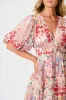 Amalie Midi Dress In Blush Multi Floral sold by St Frock