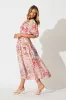 Amalie Midi Dress In Blush Multi Floral sold by St Frock