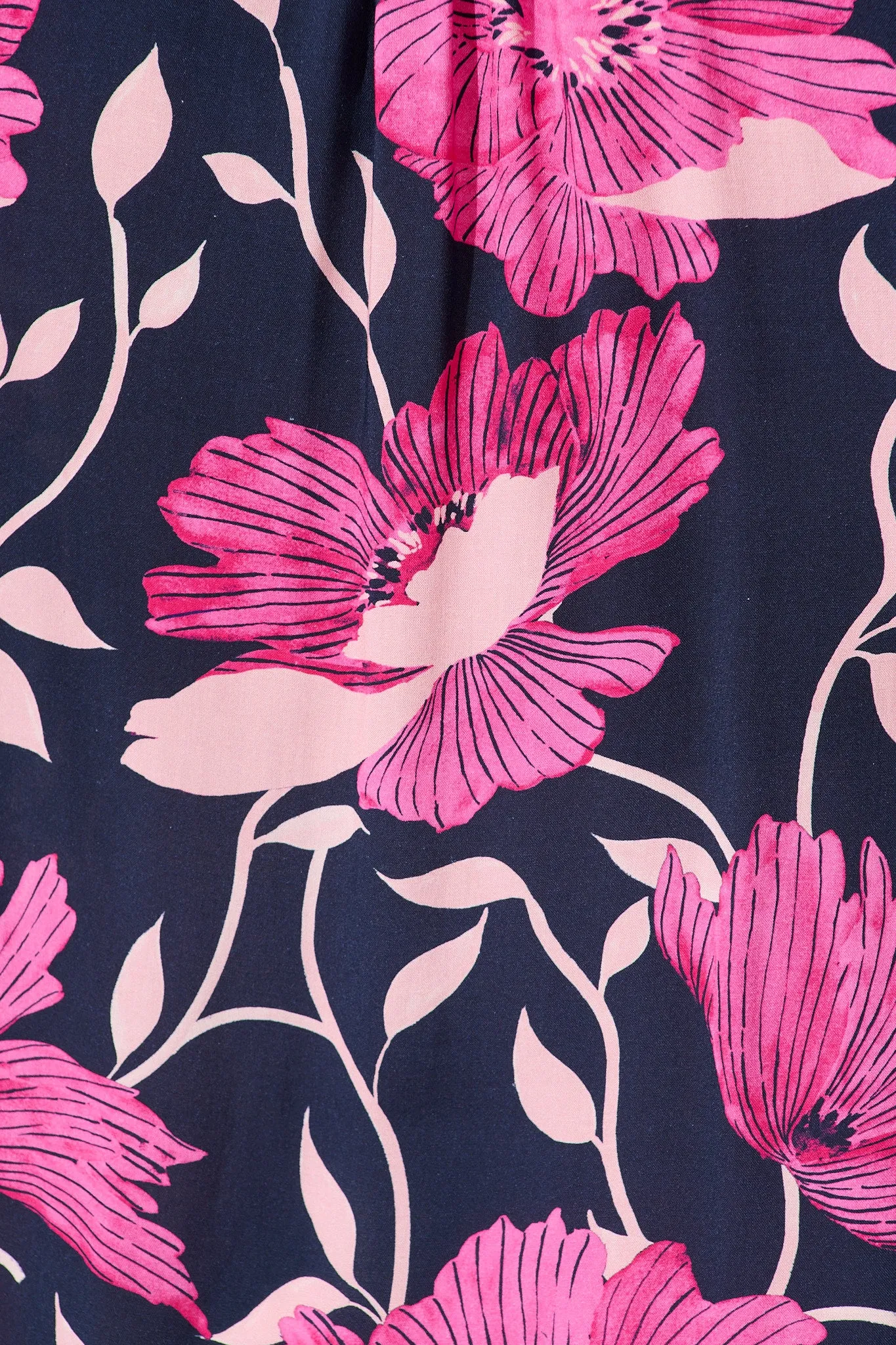 Anita Shirt In Navy with Pink Floral sold by St Frock product image thumbnail 5