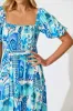 Mariam Midi Dress In Blue Multi sold by St Frock