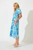 Mariam Midi Dress In Blue Multi sold by St Frock