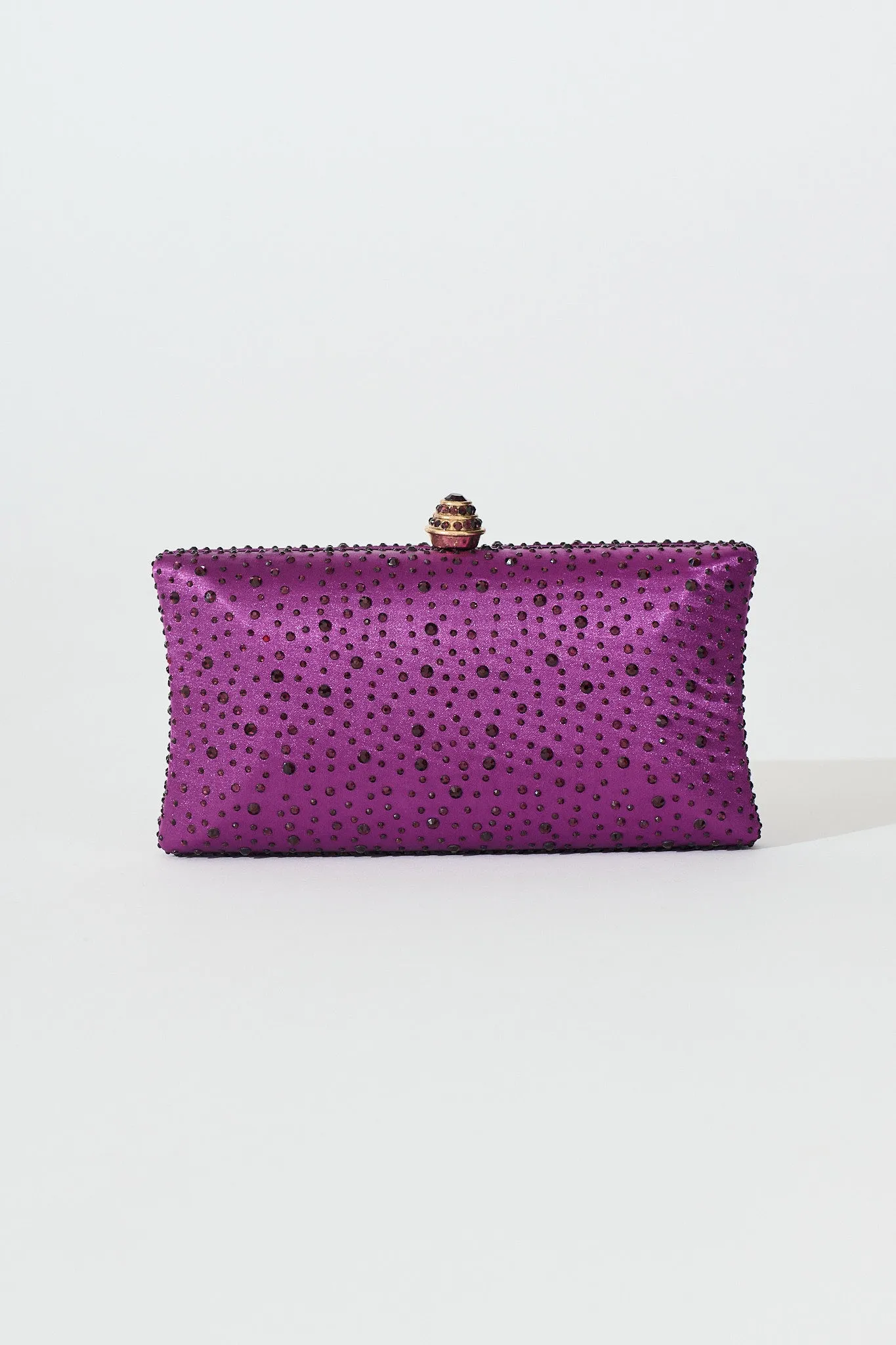 Sonia Clutch Bag in Purple Diamante sold by St Frock product image thumbnail 5