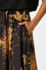 Mariah Pant in Black with Mustard Print sold by St Frock