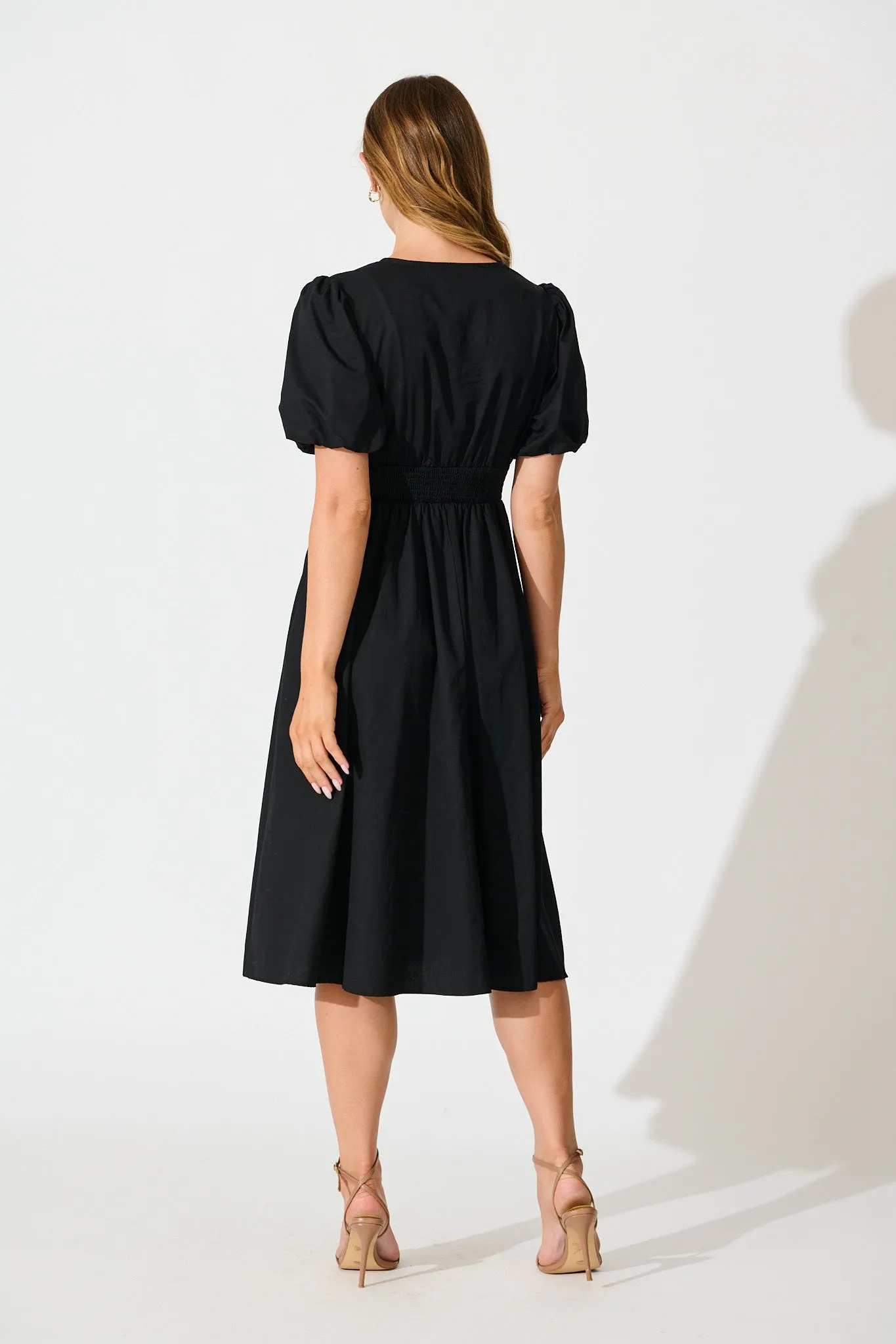 Mina Midi Dress in Black sold by St Frock product image thumbnail 4