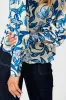 Florence Shirt in Blue Floral Print sold by St Frock