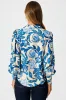 Florence Shirt in Blue Floral Print sold by St Frock