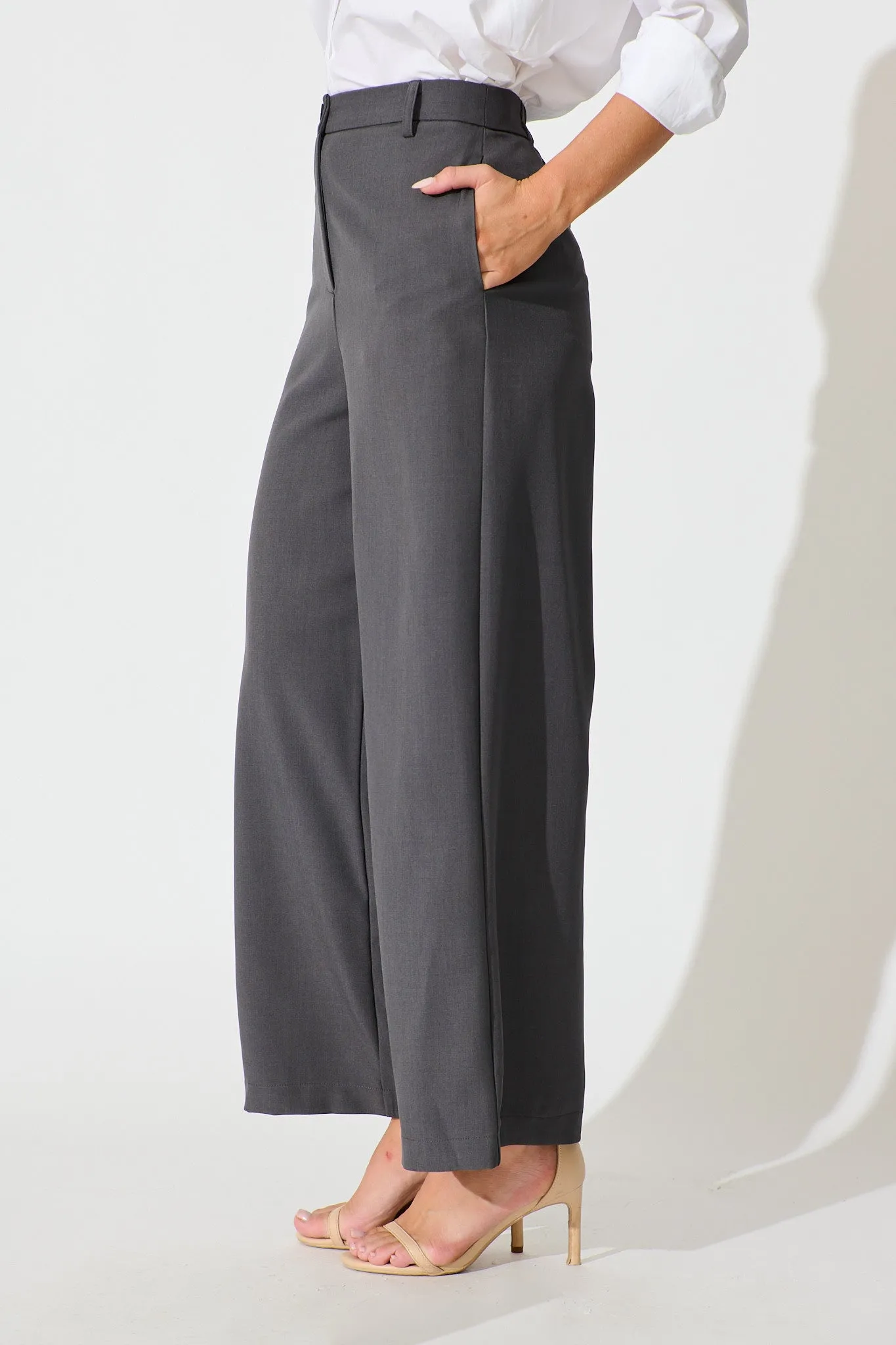 Office Talk Pant in Charcoal sold by St Frock product image thumbnail 2