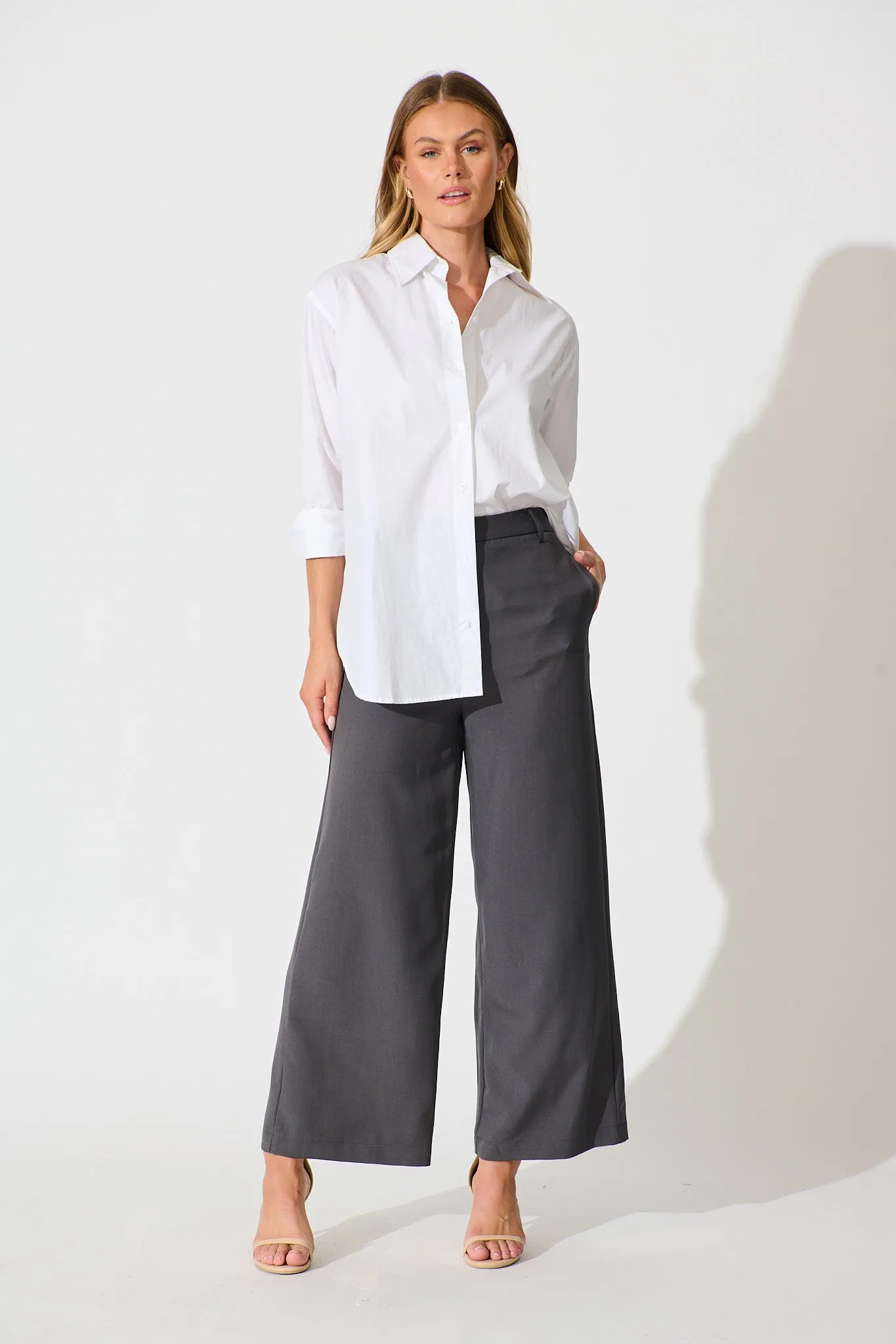 Office Talk Pant in Charcoal sold by St Frock product image thumbnail 4