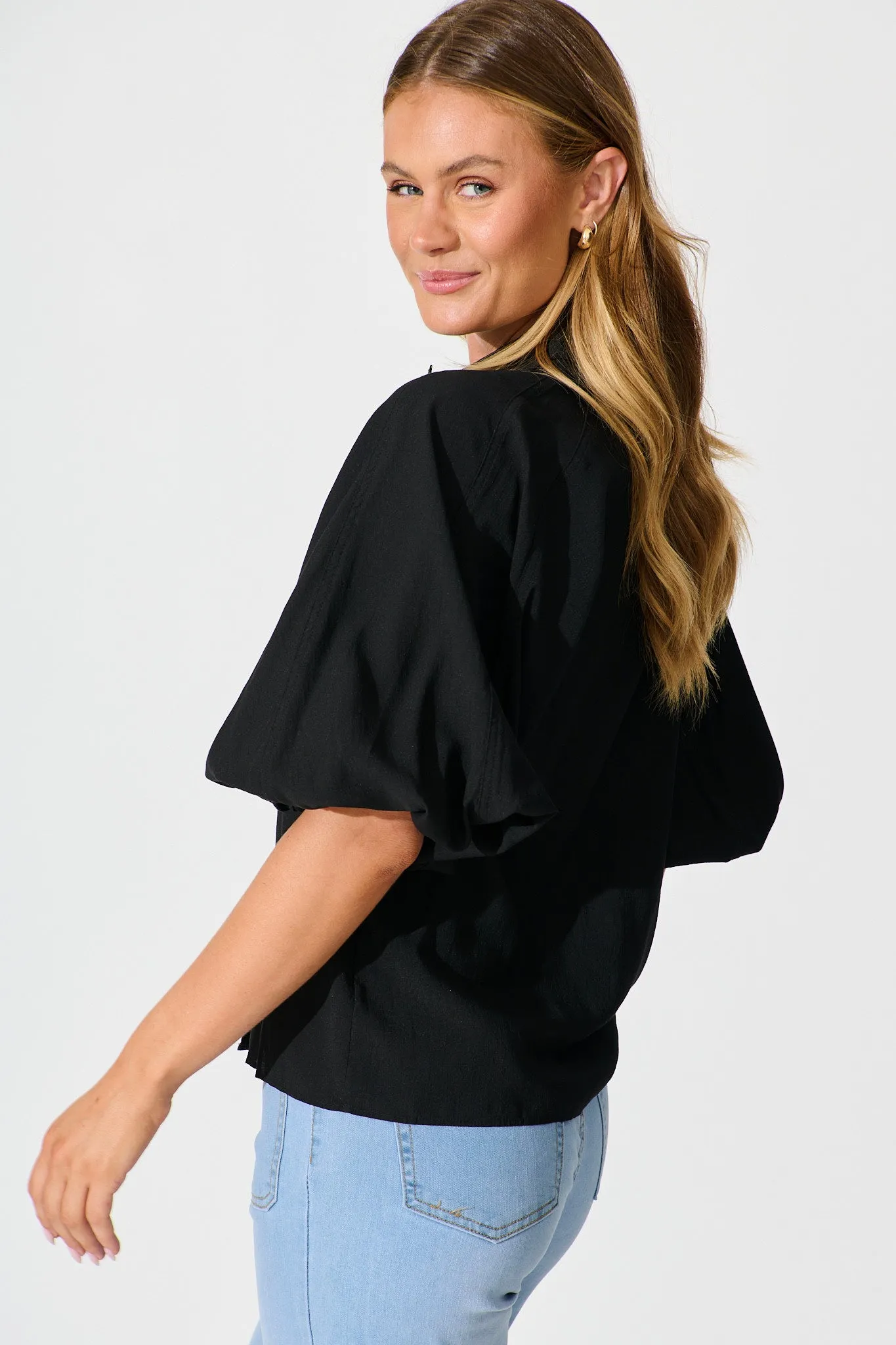 Porcia Shirt in Black sold by St Frock product image thumbnail 2