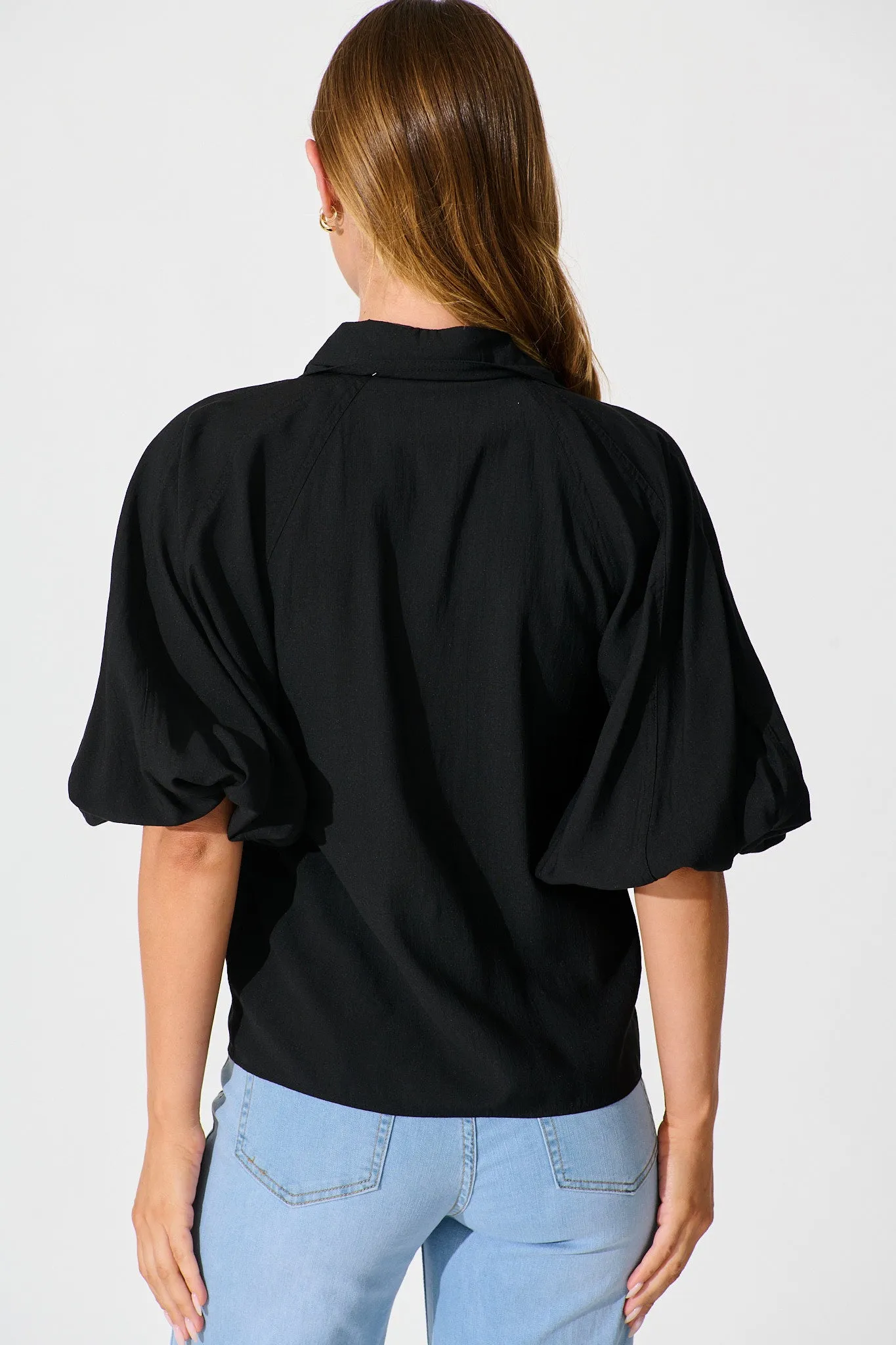 Porcia Shirt in Black sold by St Frock product image thumbnail 3