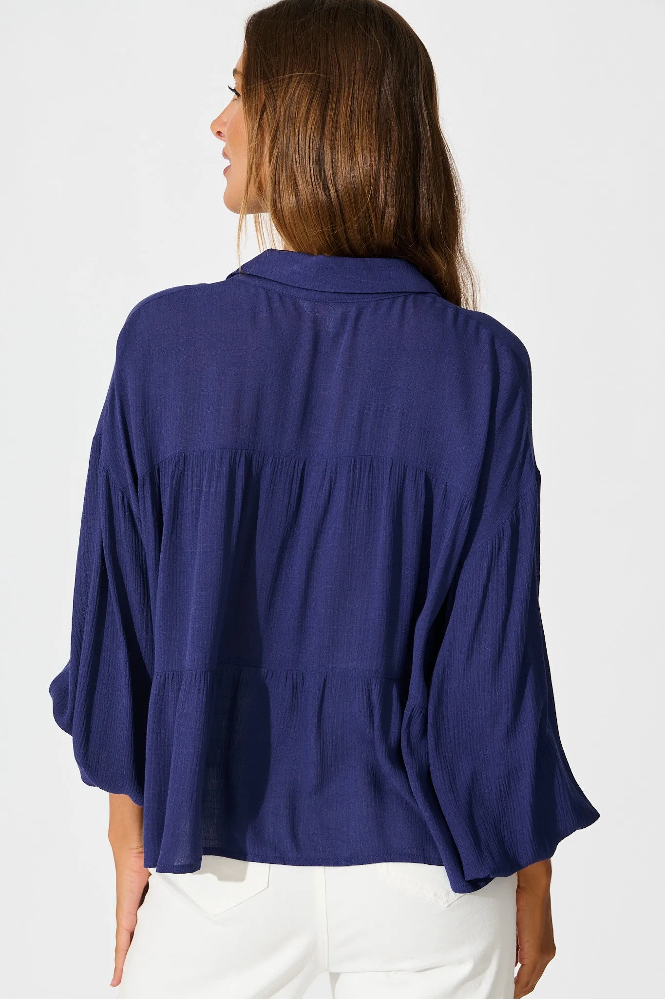 Luella Shirt in Navy sold by St Frock product image thumbnail 3