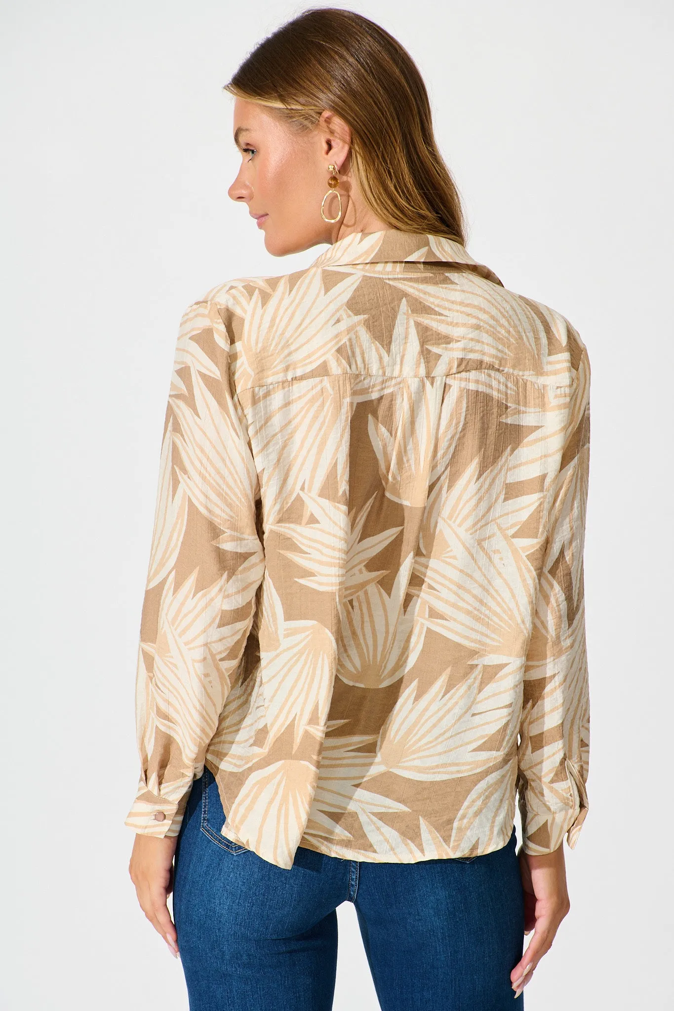 Austin Shirt in Neutral Multi Print sold by St Frock product image thumbnail 3