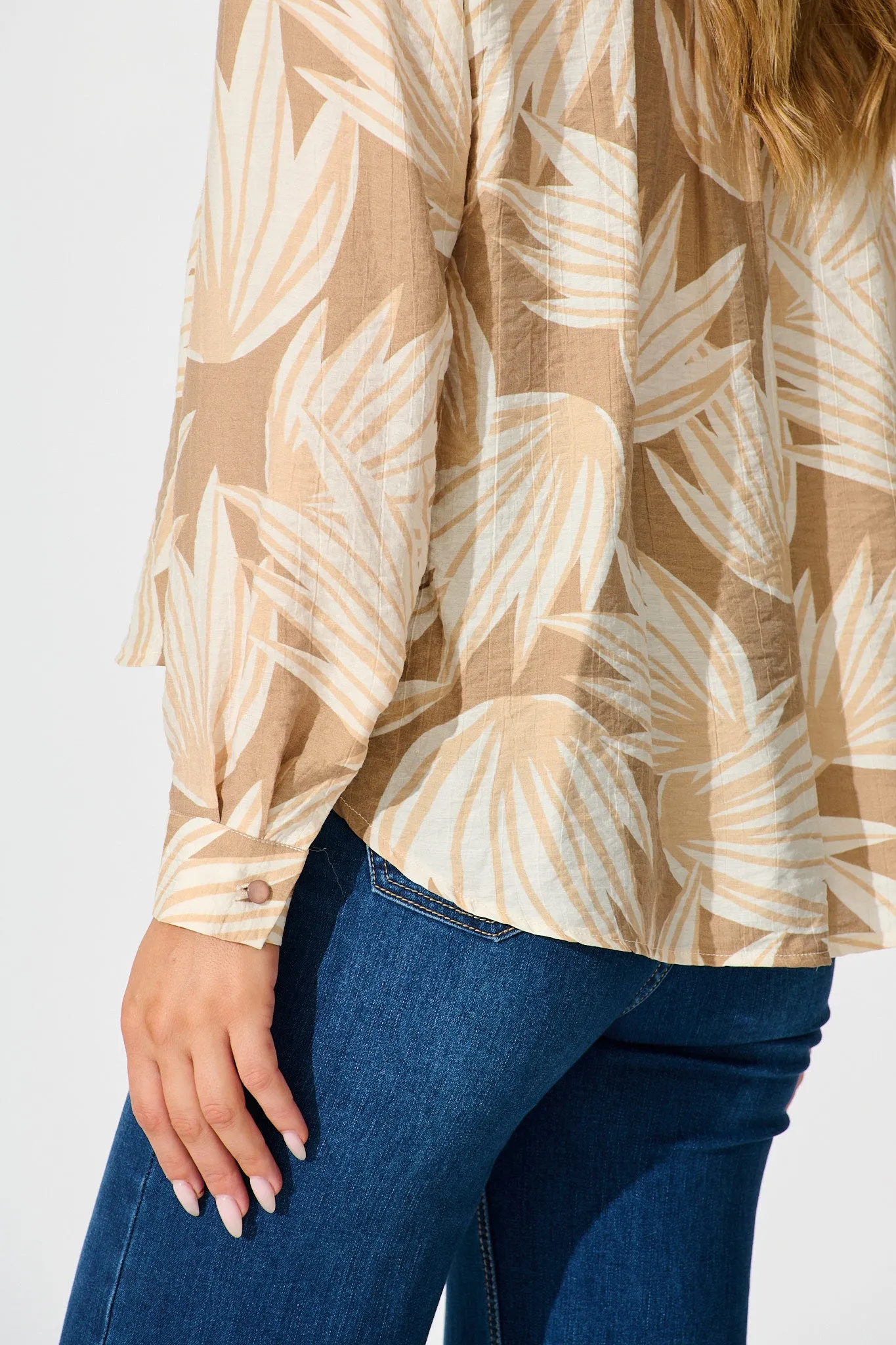 Austin Shirt in Neutral Multi Print sold by St Frock product image thumbnail 5