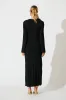 Samba Maxi Dress in Black Jersey sold by St Frock