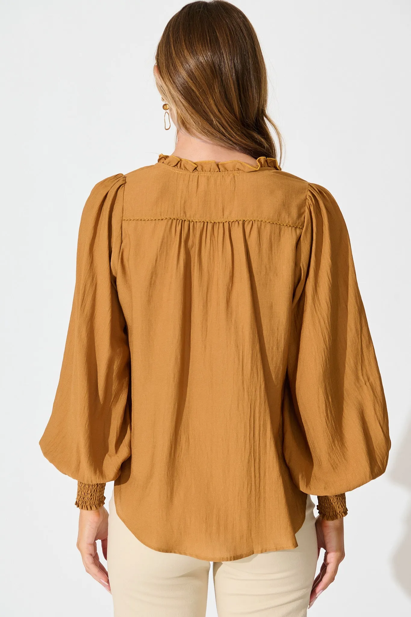Solara Top in Tan sold by St Frock product image thumbnail 3