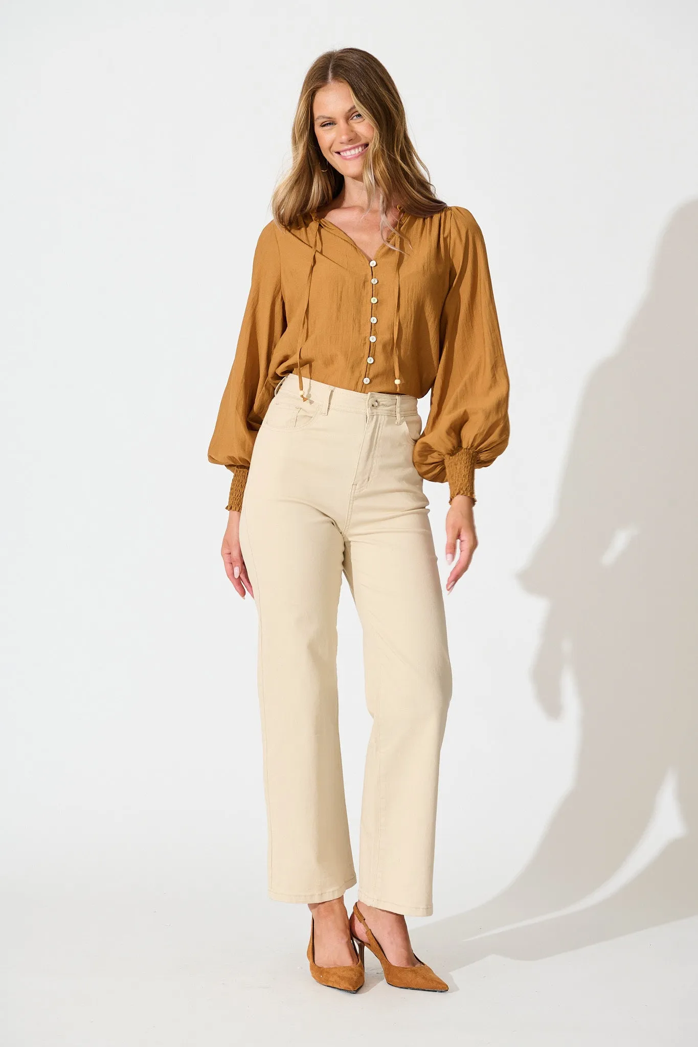 Solara Top in Tan sold by St Frock product image thumbnail 4