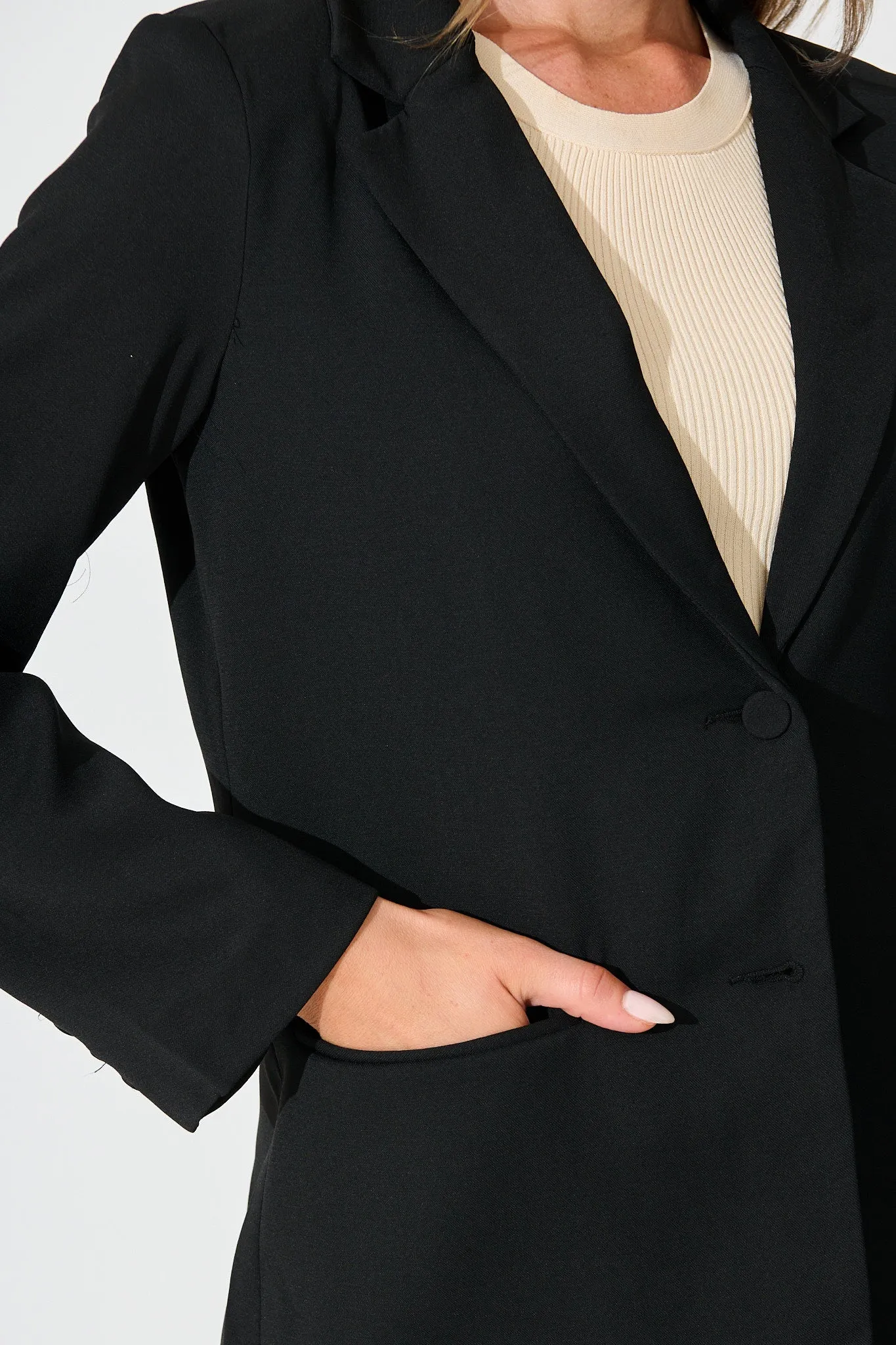 Ariana Blazer in Black sold by St Frock product image thumbnail 5
