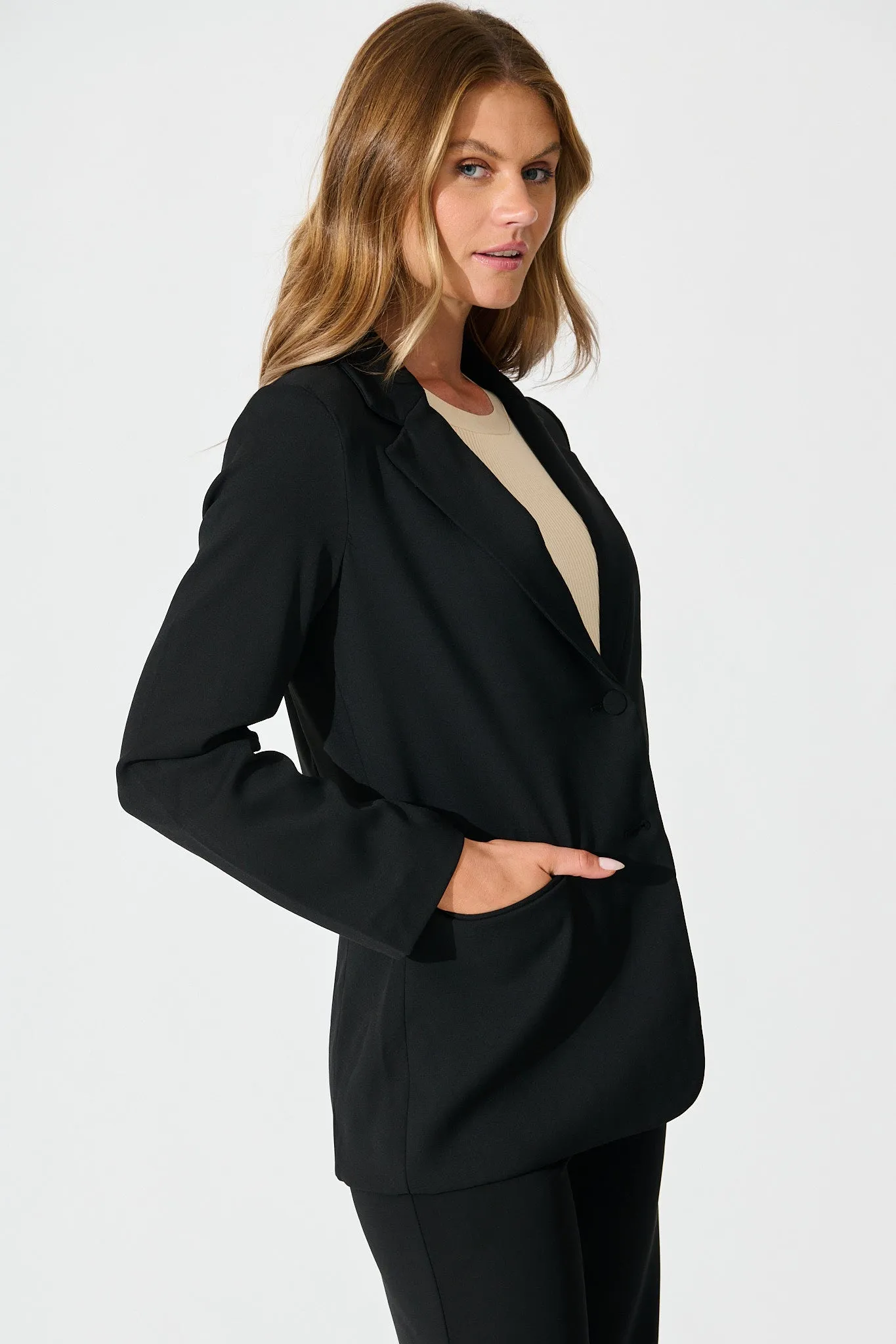 Ariana Blazer in Black sold by St Frock product image thumbnail 2