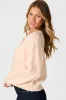 Astrid Knit Cardigan In Blush Wool Blend sold by St Frock