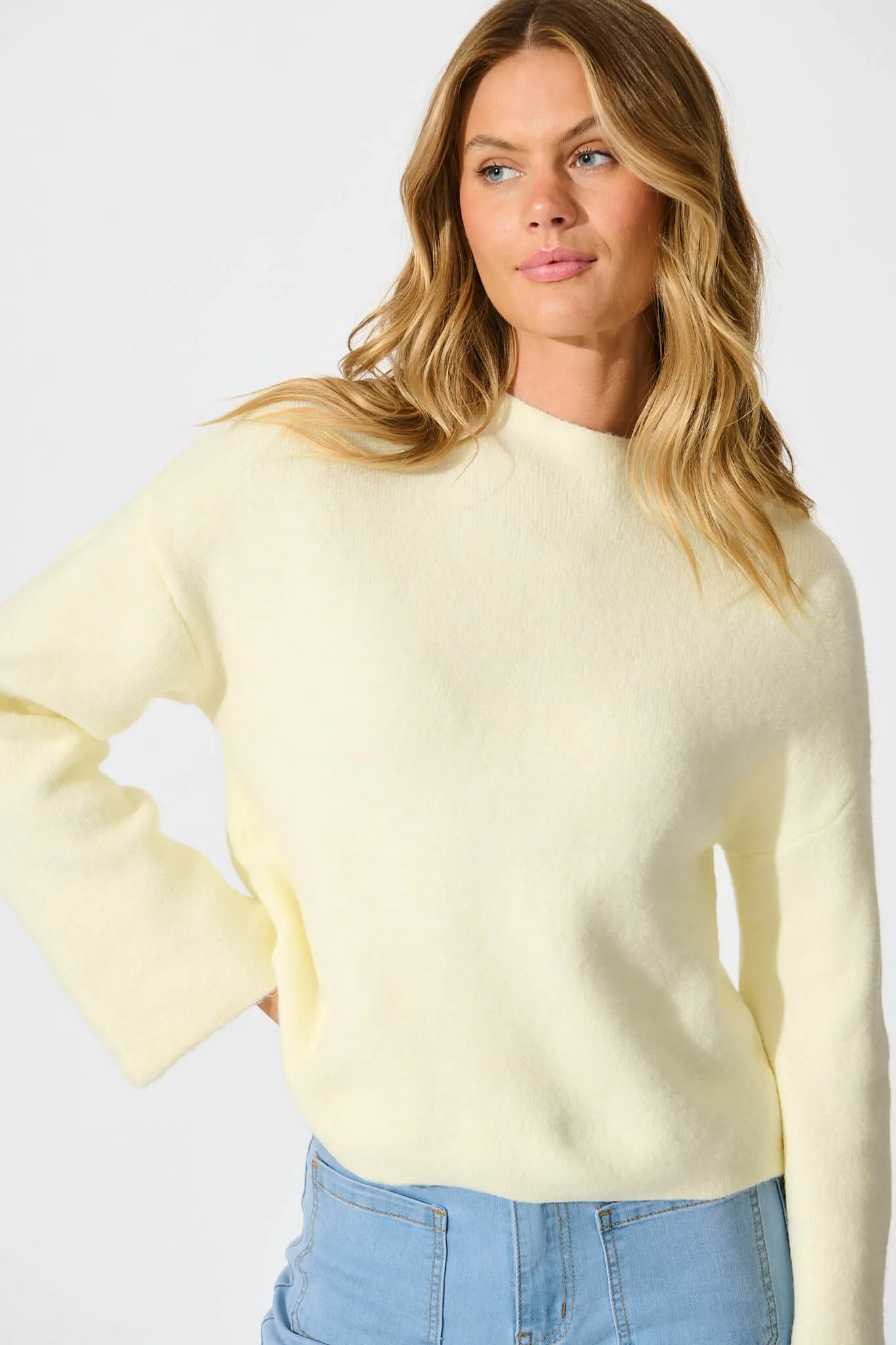 Kiki Knit in Cream sold by St Frock product image thumbnail 5