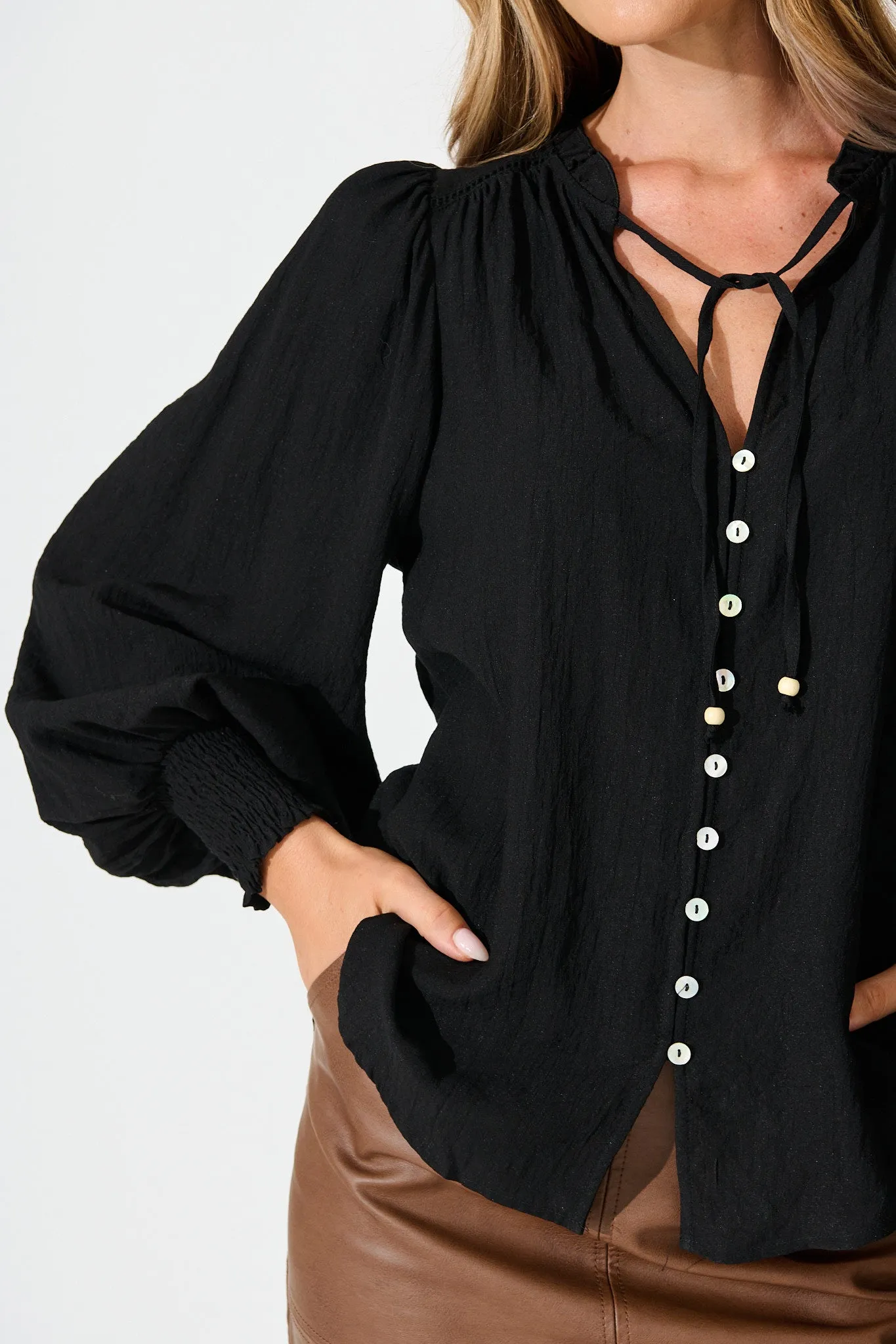 Solara Top in Black sold by St Frock product image thumbnail 5