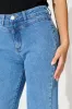 Tied Up High Rise Wide Leg Jean in Mid Blue Denim sold by St Frock