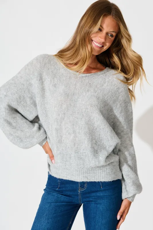 Bree Knit in Grey Marle sold by St Frock