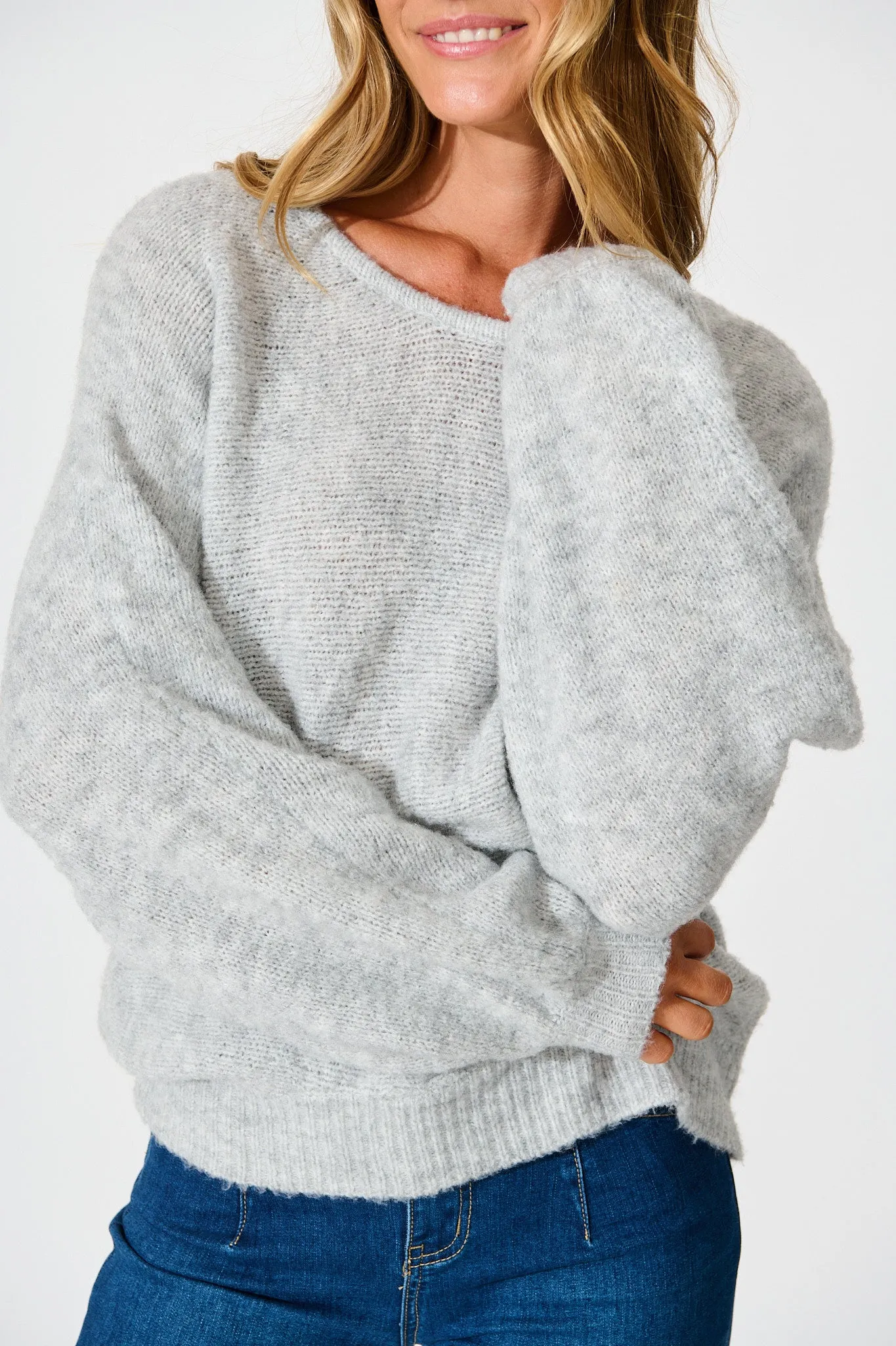 Bree Knit in Grey Marle sold by St Frock product image thumbnail 5