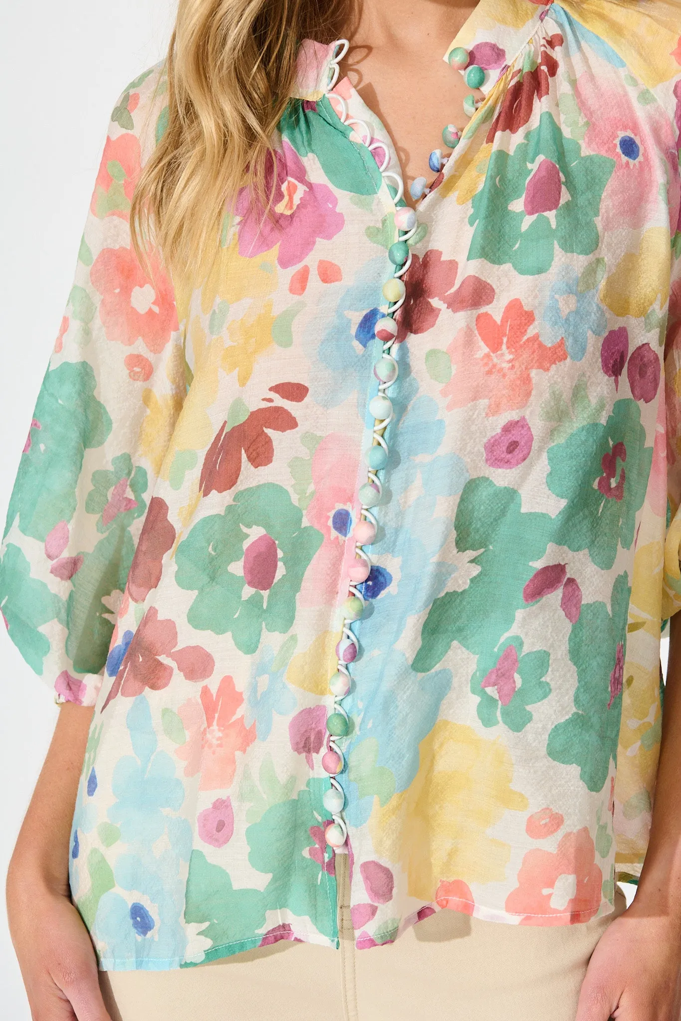 High Life Top in Multi Floral sold by St Frock product image thumbnail 5